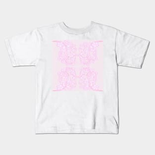 Pink flower print Kids T-Shirt